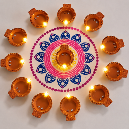 Magic Water Sensor LED Diyas Flameless & Smokeless
